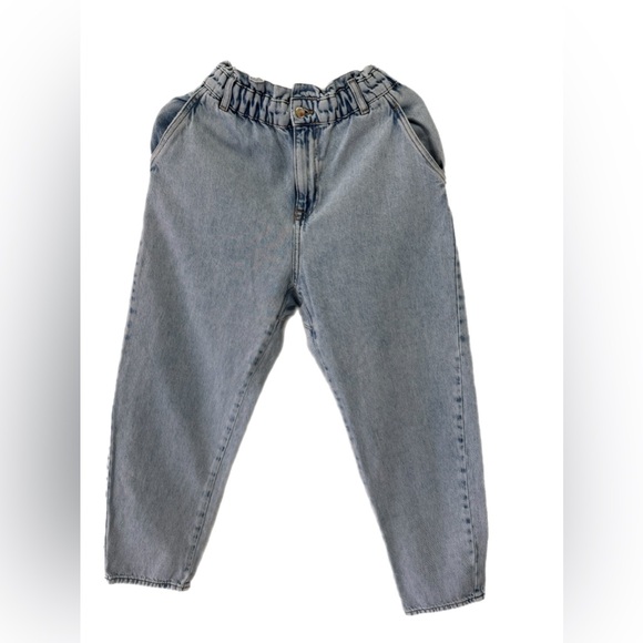 Elastic Waist Denim Jeans - Picture 1 of 2